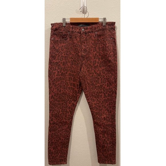 JOE'S JEANS The Charlie High-Rise Ankle Skinny Leopard Print - Picture 3 of 6